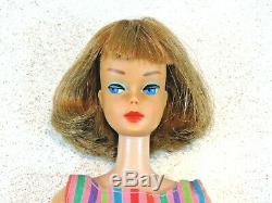 Barbie VINTAGE Brownette BEND LEG Long Hair AMERICAN GIRL BARBIE Doll