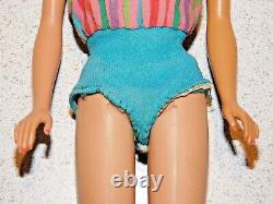 Barbie VINTAGE Brunette BEND LEG AMERICAN GIRL BARBIE Doll