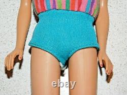 Barbie VINTAGE Brunette LONG HAIR AMERICAN GIRL Bend Leg BARBIE Doll