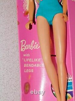 Barbie VINTAGE Pale Blonde BEND LEG AMERICAN GIRL BARBIE Doll withBOX & CELLO
