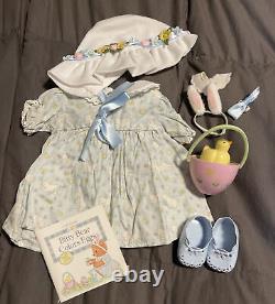 Bitty Baby Doll +Wicker Suitcase Retired 2003 American Girl-Pleasant company Lot