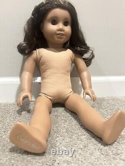 CYO American Girl Doll Create Your Own Brown Curly Hair Brown Eyes Side Bangs