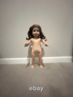 CYO American Girl Doll Create Your Own Brown Curly Hair Brown Eyes Side Bangs
