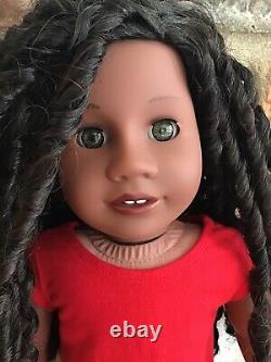 Charisma Custom American Girl Doll OOAK Curly Black Hair Hazel Eyes Addy