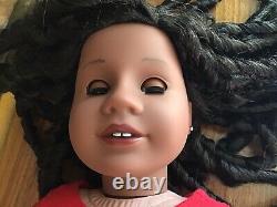 Charisma Custom American Girl Doll OOAK Curly Black Hair Hazel Eyes Addy