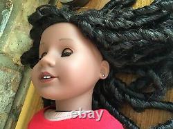 Charisma Custom American Girl Doll OOAK Curly Black Hair Hazel Eyes Addy