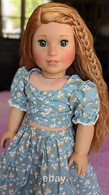 Custom American Girl Doll BeForever Rebecca Hazel Eyes Red Blonde Wig OOAK