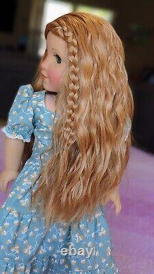 Custom American Girl Doll BeForever Rebecca Hazel Eyes Red Blonde Wig OOAK