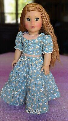 Custom American Girl Doll BeForever Rebecca Hazel Eyes Red Blonde Wig OOAK