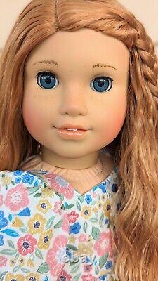Custom American Girl Doll BeForever Rebecca Red Wavy Hair Blue Eyes OOAK
