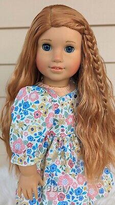 Custom American Girl Doll BeForever Rebecca Red Wavy Hair Blue Eyes OOAK