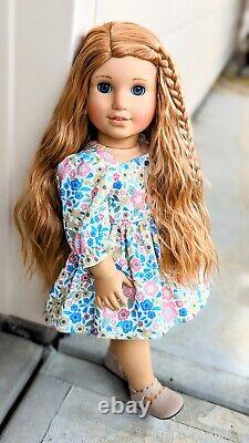 Custom American Girl Doll BeForever Rebecca Red Wavy Hair Blue Eyes OOAK