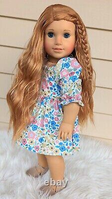 Custom American Girl Doll BeForever Rebecca Red Wavy Hair Blue Eyes OOAK