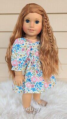 Custom American Girl Doll BeForever Rebecca Red Wavy Hair Blue Eyes OOAK