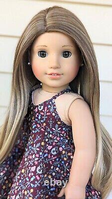 Custom American Girl Doll BeForever Rebecca Ruben Hazel Eyes Brown Blonde Wig