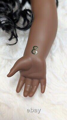 Custom American Girl Doll Hazel Eyes Black Braid Wig Elphaba Witch Wicked OOAK