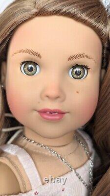 Custom American Girl Doll Isabel Hoffman Joss Mold Brown Hair Green Hazel Eyes