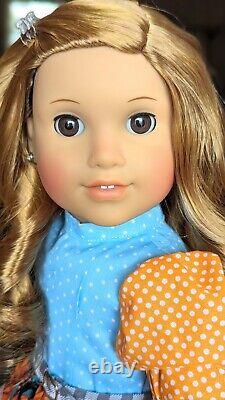 Custom American Girl Doll Julie Albright Brown Eyes Truly Me 33 Wig Red OOAK