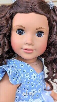 Custom American Girl Doll Maritza Ochoa Brown Eyes Curly Wig World By Us OOAK