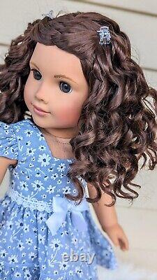 Custom American Girl Doll Maritza Ochoa Brown Eyes Curly Wig World By Us OOAK