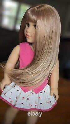 Custom American Girl Doll Rebecca Ruben Hazel Eyes Light Brown Wig Hair OOAK