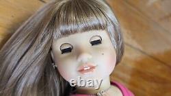 Custom American Girl Doll Rebecca Ruben Hazel Eyes Light Brown Wig Hair OOAK