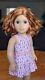 Custom American Girl Doll Rebecca Ruben Hazel Eyes Short Red Wavy Wig Hair OOAK
