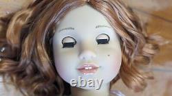 Custom American Girl Doll Rebecca Ruben Hazel Eyes Short Red Wavy Wig Hair OOAK