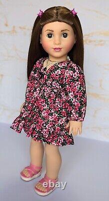 Custom American Girl Doll Truly Me 115 JLY Marie-Grace Mold Brown Eyes Wig OOAK