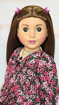 Custom American Girl Doll Truly Me 115 JLY Marie-Grace Mold Brown Eyes Wig OOAK