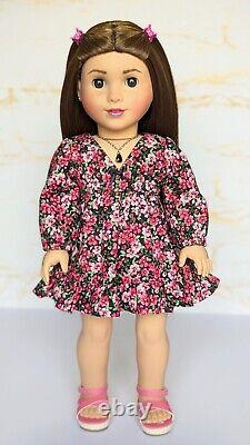 Custom American Girl Doll Truly Me 115 JLY Marie-Grace Mold Brown Eyes Wig OOAK