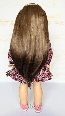 Custom American Girl Doll Truly Me 115 JLY Marie-Grace Mold Brown Eyes Wig OOAK