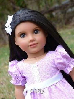 Custom American Girl Doll Truly Me 122 Brown Eyes Black Wig American Doll Dreams