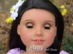 Custom American Girl Doll Truly Me 122 Brown Eyes Black Wig American Doll Dreams