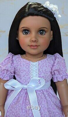 Custom American Girl Doll Truly Me 122 Brown Eyes Black Wig American Doll Dreams