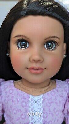 Custom American Girl Doll Truly Me 122 Brown Eyes Black Wig American Doll Dreams