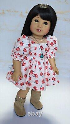 Custom American Girl Doll Truly Me 40 TM JLY Jess Mold Hazel Eyes Black Wig OOAK