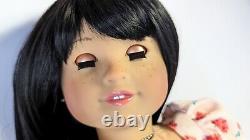 Custom American Girl Doll Truly Me 40 TM JLY Jess Mold Hazel Eyes Black Wig OOAK