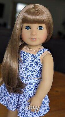 Custom American Girl Doll Truly Me 64 Jess Mold Blue Eyes Light Brown Wig Hair