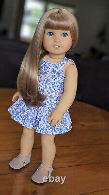 Custom American Girl Doll Truly Me 64 Jess Mold Blue Eyes Light Brown Wig Hair