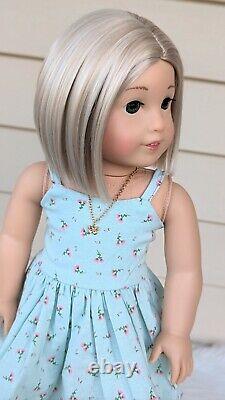Custom American Girl Doll Truly Me 84 Jess Mold Felicity Green Eyes Blonde Wig