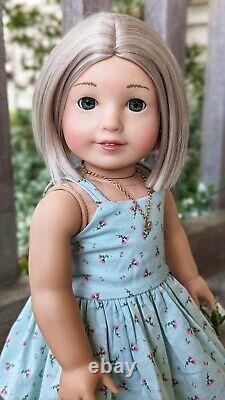 Custom American Girl Doll Truly Me 84 Jess Mold Felicity Green Eyes Blonde Wig