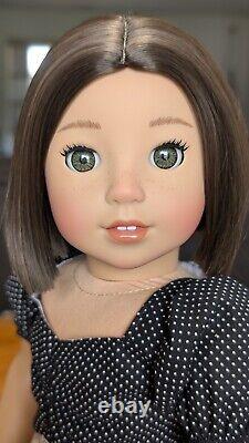 Custom American Girl Summer McKinney Hazel Eyes Brown Bob Wig Girl Of The Year