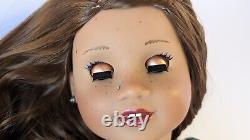 Custom American Girl Truly Me 62 TM JLY Green Eye Brown Wavy Wig Indian OOAK