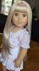 Custom American Girl Truly Me Bright Green Eyes Blonde Hair Wig Bangs OOAK