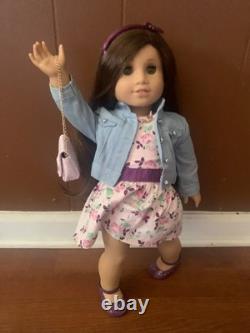 Custom American girl doll and accessories- barely used with multiple bags
