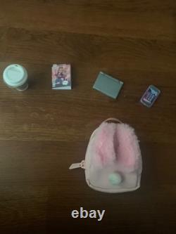 Custom American girl doll and accessories- barely used with multiple bags