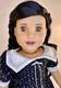 Custom OOAK American Girl Doll Long Beautiful Black Hair Custom Designer Dress
