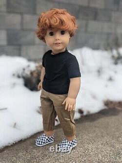 Darren Custom OOAK Boy American Girl Doll Red Hair Brown Eyes Brother Logan