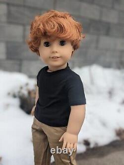 Darren Custom OOAK Boy American Girl Doll Red Hair Brown Eyes Brother Logan